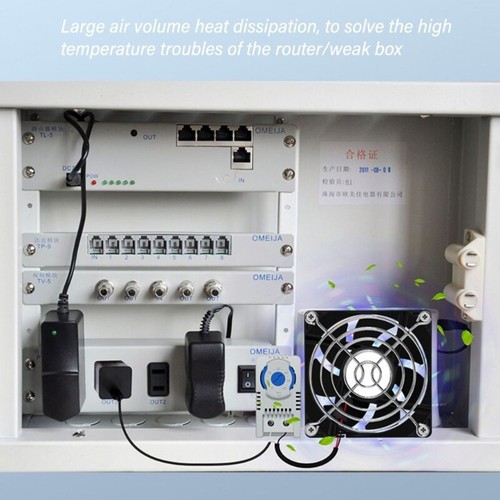 80x80mm USB Fan 5V with USB Extension Cable Bearing Cooling Fan for Router TV - Picture 3 of 8