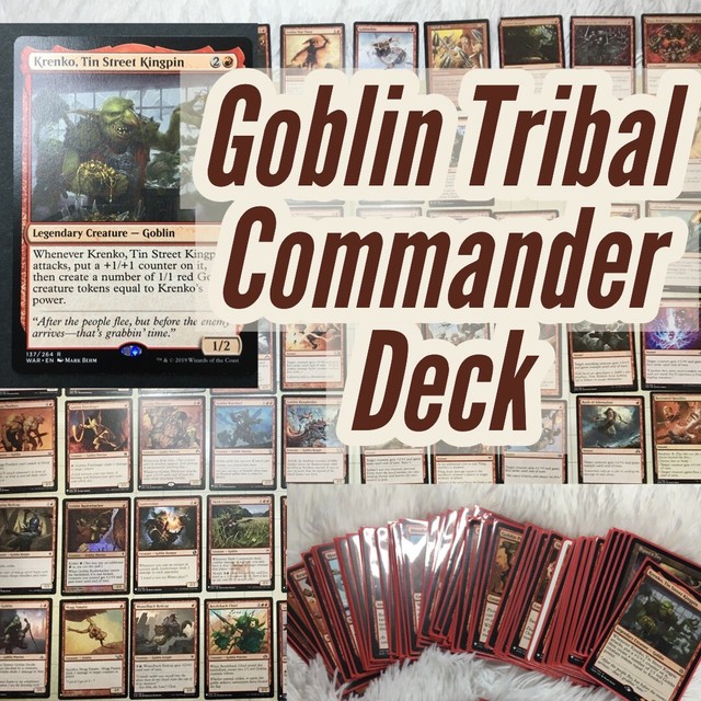 MTG Goblin Deck Tribal Commander Krenko Red Mono 100 Card ...