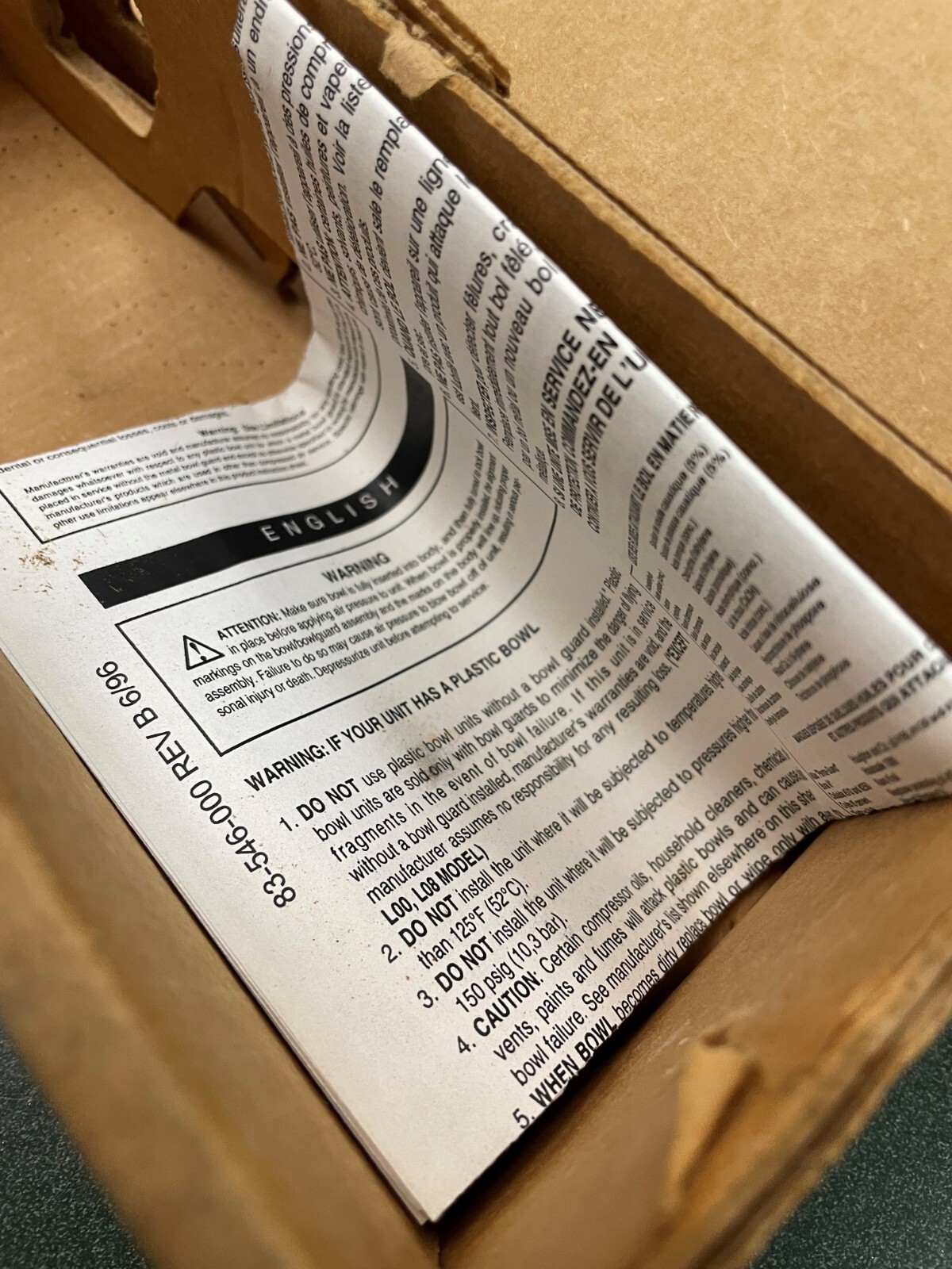 WILKERSON PNEUMATIC FILTER L16-03-000 3/8" NPT