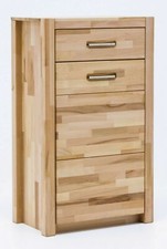 KOMMODE KERNBUCHE MASSIV GEÖLT ANRICHTE 1-türig, 1 Schubkasten SOFTCLOSE NEU