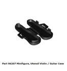 3 Lego Minifigure, Utensil Violin / Guitar Case Accessories