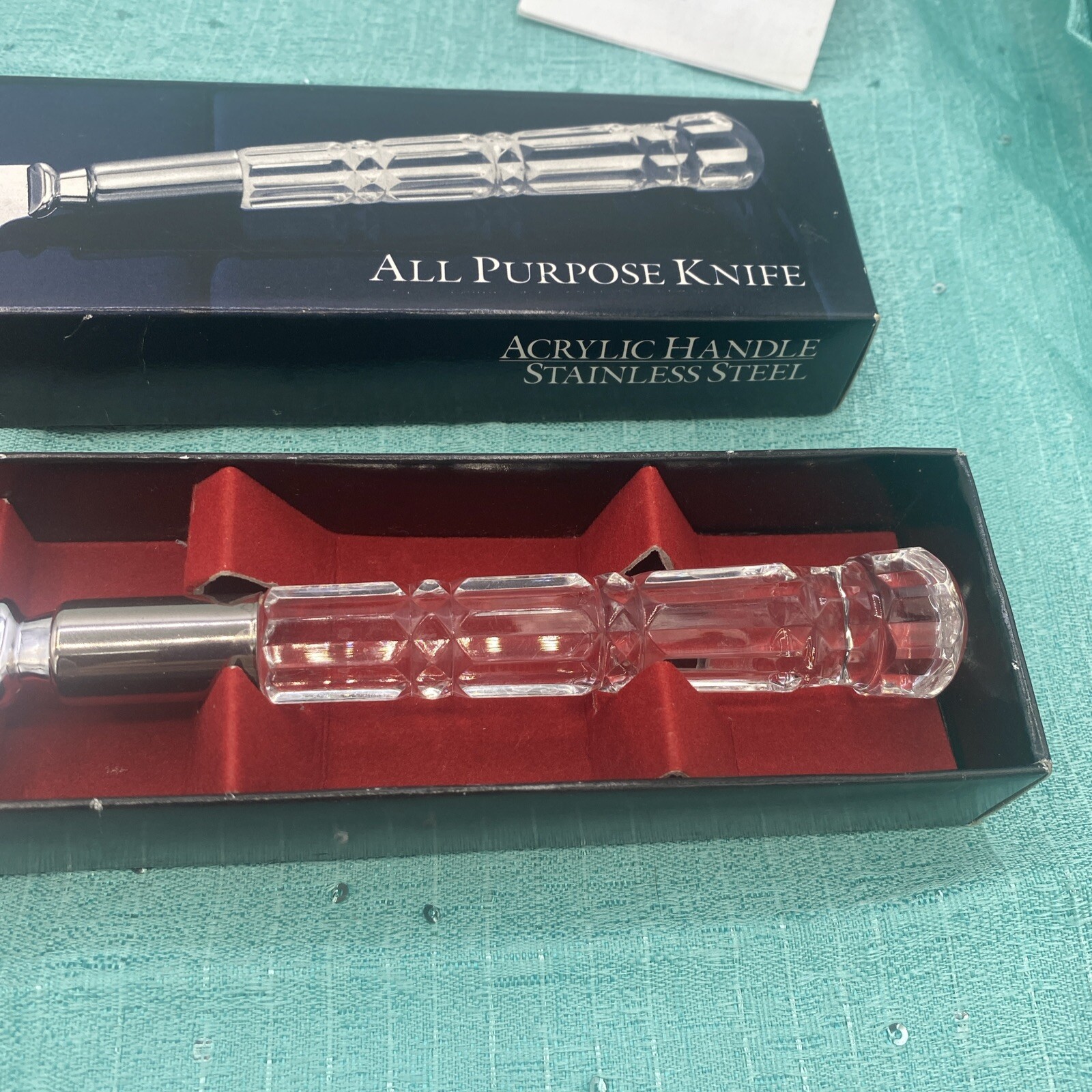 Vintage New Mirage Robinson Knife Co. Japan Acrylic/StainlessSteel All Purpose