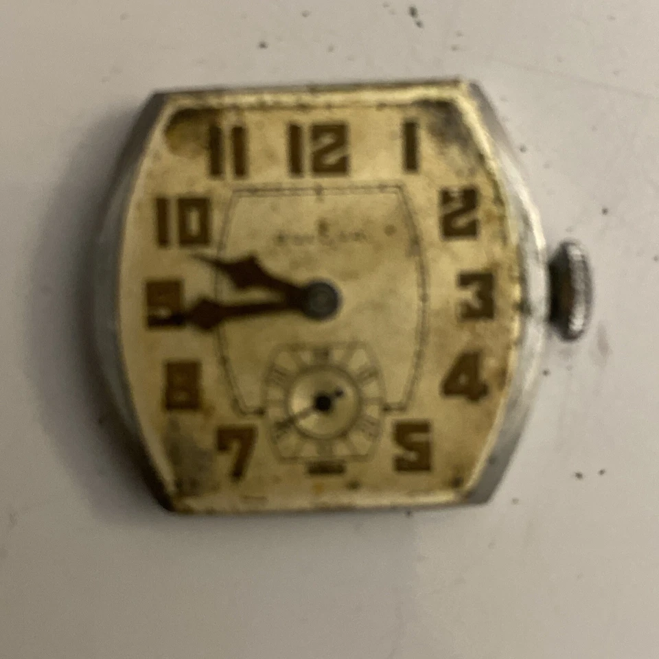 RELOJ TANQUE BULOVA ART DECO 10AN 1927 15 JOYAS MECÁNICO 14k RGP CAJA DE LUJO Foto 4 de 4