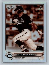 2022 Topps Chrome Trey Amburgey ROOKIE CARD REFRACTOR #61 - Cincinnati Reds. rookie card picture