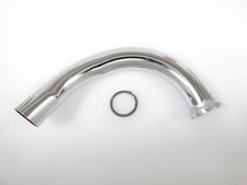 Silencieux D'Échappement Courbé Chrome Yamaha RX125 RX100 RX135 #17C7