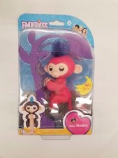 Fingerlings Interactive Baby Finger Monkey - Pink with Blue Hair