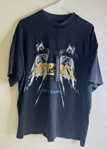Represent Enerand British Thunder Graphic Tee Shirt Vintage Black Size Large NWT