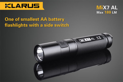 Klarus MiX7-AL Cree XP-G2 1A LED Aluminum Flashlight - 1xAA Model, USA Seller
