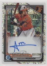 2024 Bowman Chrome Prospect Speckle Refractor 37/299 Aneudis Mordan Auto 1k9t