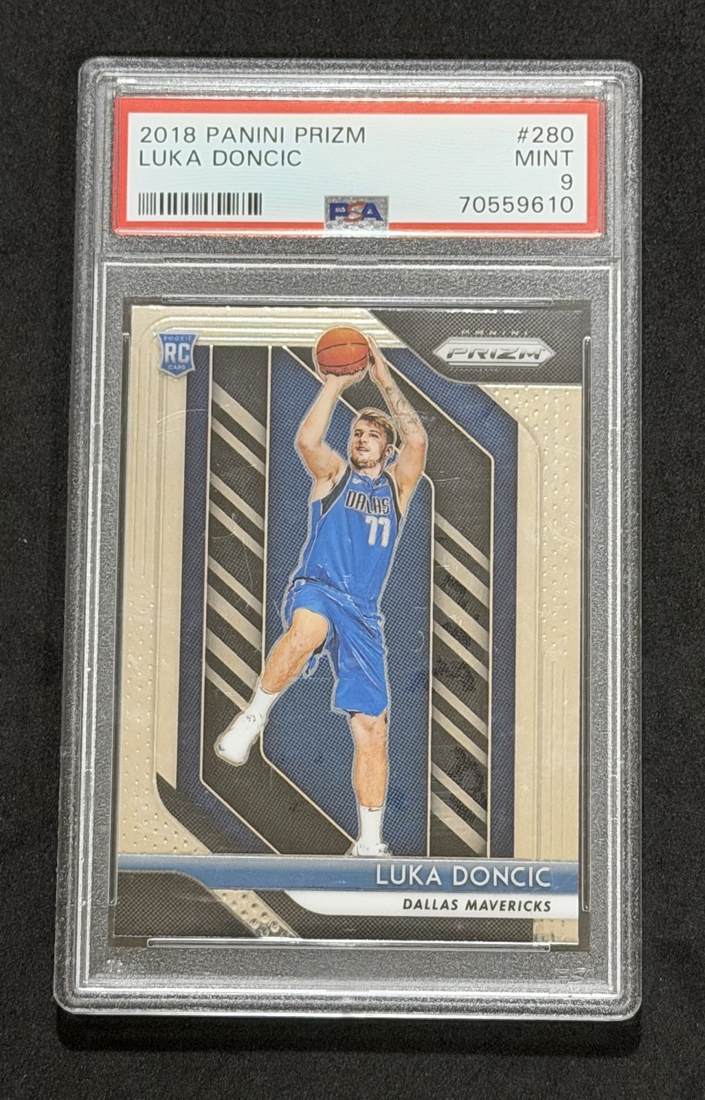 2018 Prizm #280 Luka Doncic Rookie PSA 9 MINT Mavs RC
