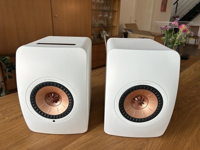 KEF LS50 Wireless II 2 weiß OVP & Rechnung Aktivlautsprecher Paar Mineral White