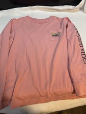 Vineyard Vines Youth Long Sleeve California Whale Shirt Whale Size M