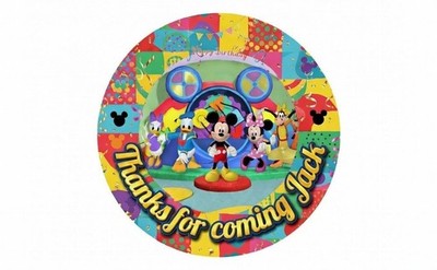 Personalisierte Danke Aufkleber - Mickey ein Clubhaus Sticker - 24 Sticker - 