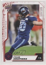 2020 Upper Deck CFL Red 113/165 Tyler Crapigna #49 r6v