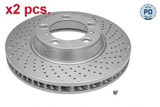 X2 PCS FRONT BRAKE DISC ROTOS X2 PCS SET 483 521 0016/PD MEYLE I