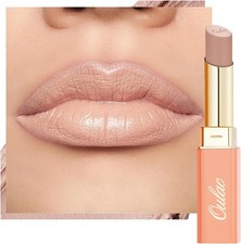 Oulac Satin Matte Lipstick - Nude Long Lasting Lip Stick, Beige Lip Base Primer,