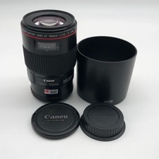 Canon EF 100mm f/2.8 L IS USM Macro Telephoto Lens Excellent