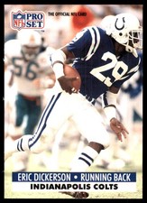 Eric Dickerson 1991 Pro Set #175 Colts NFL READ FREE SHIPPING AutographDen