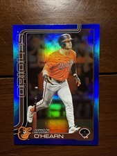 Ryan O'Hearn 2025 Topps Series 1  #114 Blue Rainbow Holo Foil  25/150  Orioles