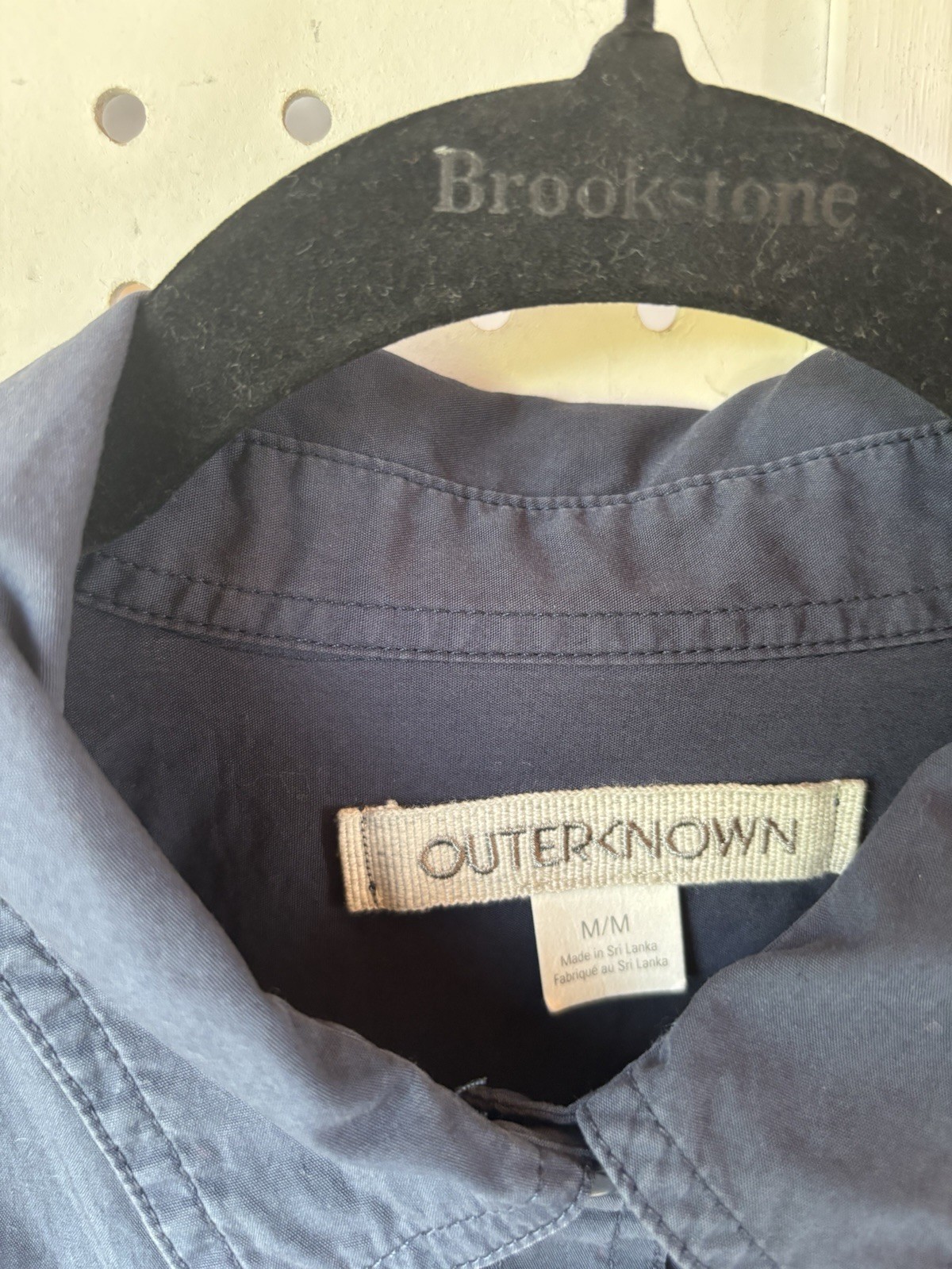 Outerknown Organic Cotton Button Down Long SLV Sh… - image 3