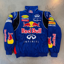 M Vintage Red Bull Blue Infiniti F1 Racing Jacket