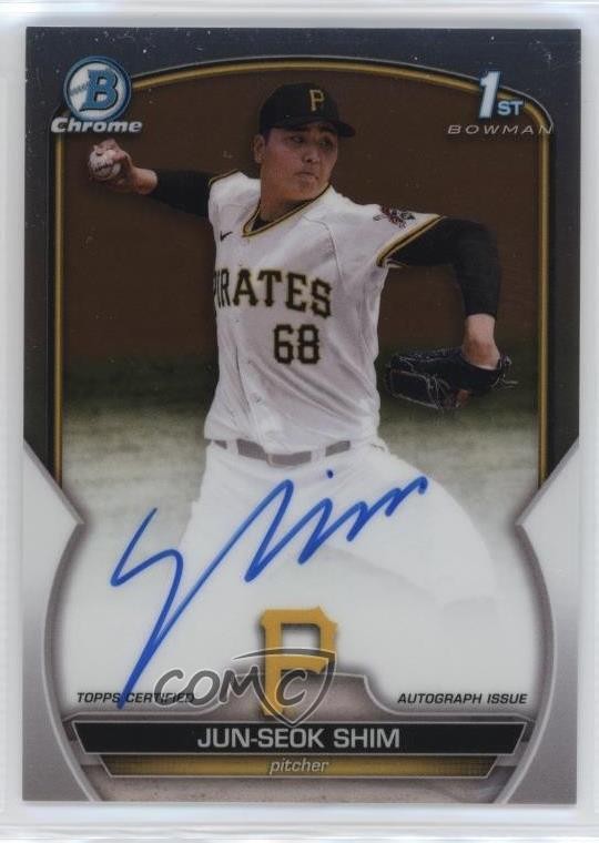 2023 Bowman Chrome Prospect Auto Jun-Seok Shim #CPA-JSH Auto 0w9z