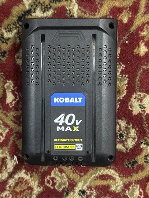 Kobalt 40 V MAX Ultimate Output 40Volt 2.0AH Lithium Ion Battery KB240 ...