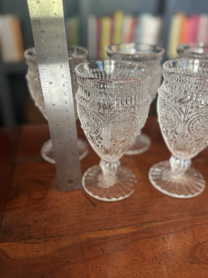 The Pioneer Woman Adeline 12-Ounce Footed Glass Goblets, Set of 6, Clear - Image 3 of 4