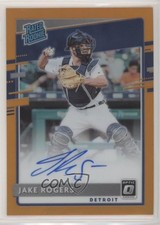 2020 Panini Donruss Optic Orange Prizm 90/99 Jake Rogers #RRS-JR Auto 0c6