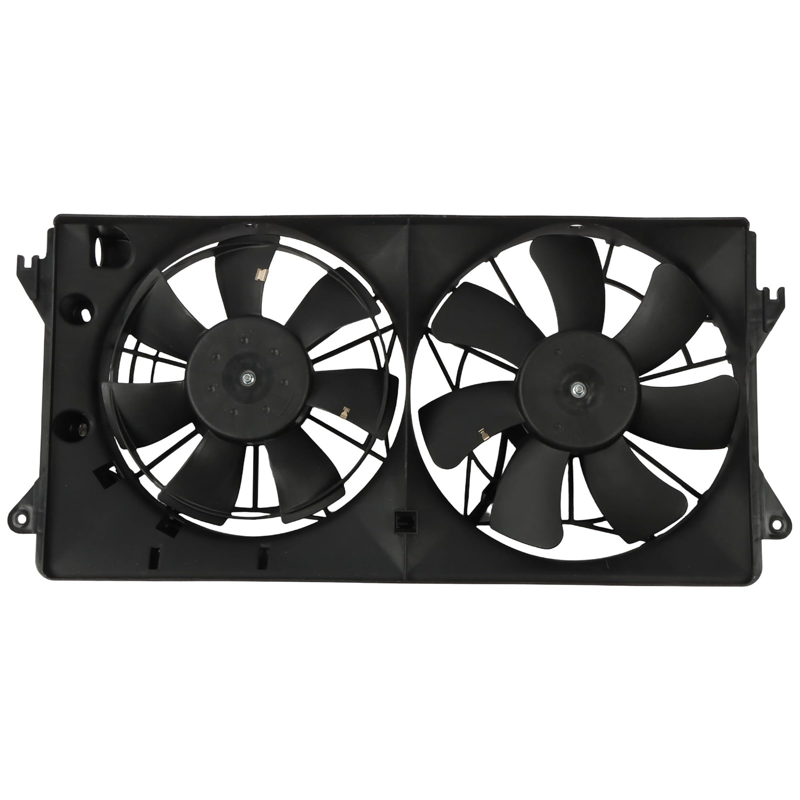 Dual Engine Radiator Cooling Fan with Shroud Assembly