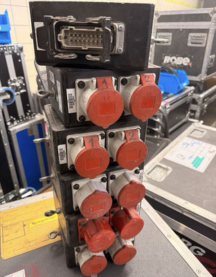 6x Plugbox Harting/Han16 CEE16A 5-Pol als Set