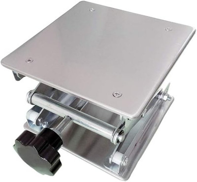 6'' X6'',Stainless Steel Lab Jack Scissor Stand Platform,Lab Lift Stand Table, Sci