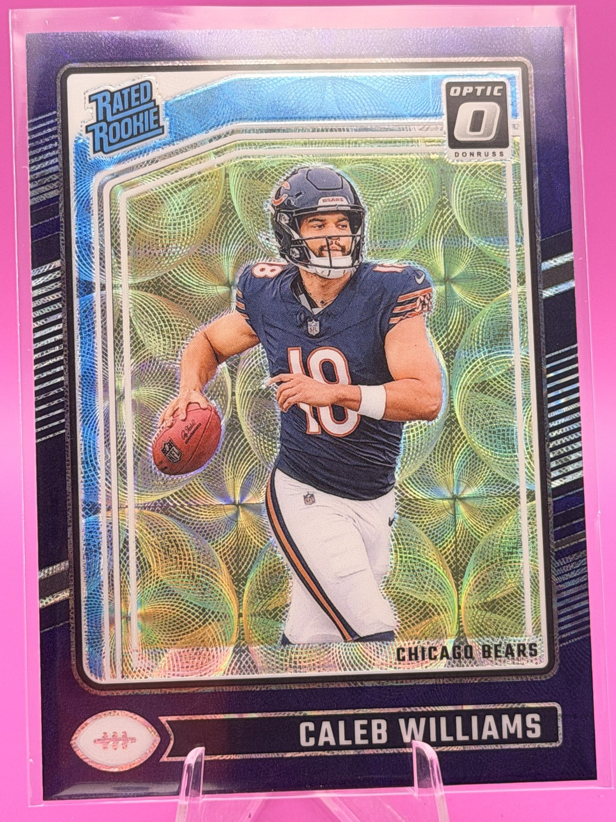 2024 Donruss Optic #201 Caleb Williams Purple Scope