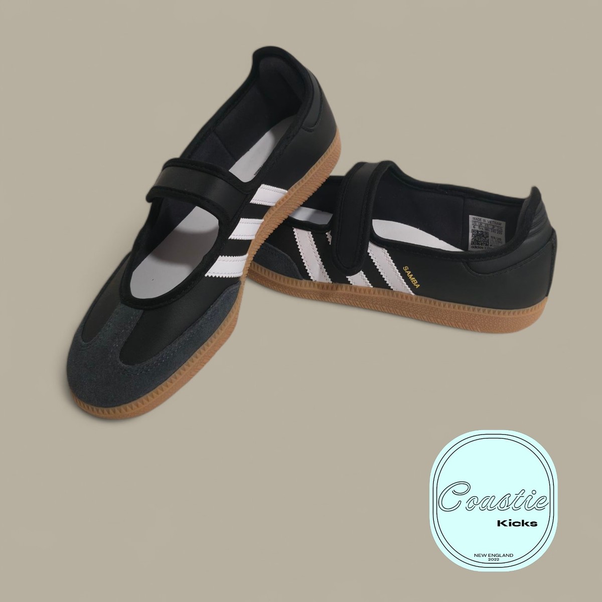 adidas Samba Jane Black White Gum - Size 6Y / 7W | eBay