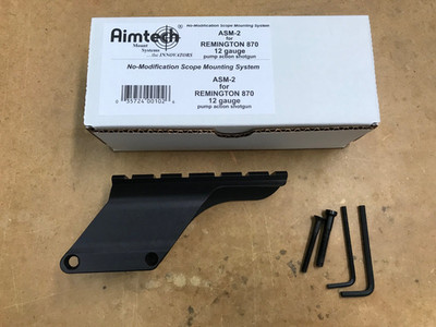 Aimtech ASM-2 Scope Mount Red Dot Mount for Remington 870 12 ga NEW