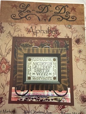 La-D-Da Alphabet Cross Stitch Pattern Lori Markovic Primitive NOS