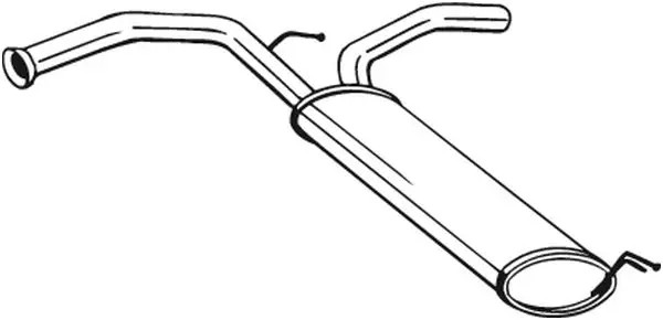 Silenziatore terminale 135-723 BOSAL per CITROËN PEUGEOT TOYOTA