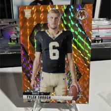 2025 Panini Mosaic Tyler Shough Orange Mosaic Prizm Rookie Saints #273 /199