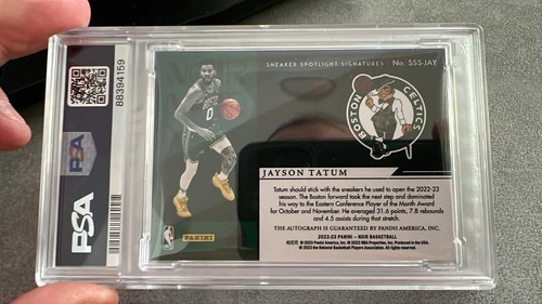 2022-2023 Jason Tatum Noir Sneakersy Spotlight Auto /99 - Zdjęcie 2 z 3