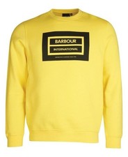 Barbour International Legacy Logo Sweatshirt International Yellow