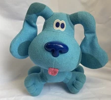 Blue’s Clues Blue Dog Plush Toy 25cm Nick Jr Soft Stuffed Animal Tongue Out Cute