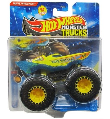 2026 New WAVE WRECKER Hot Wheels Monster Truck With CRUSHED CAR