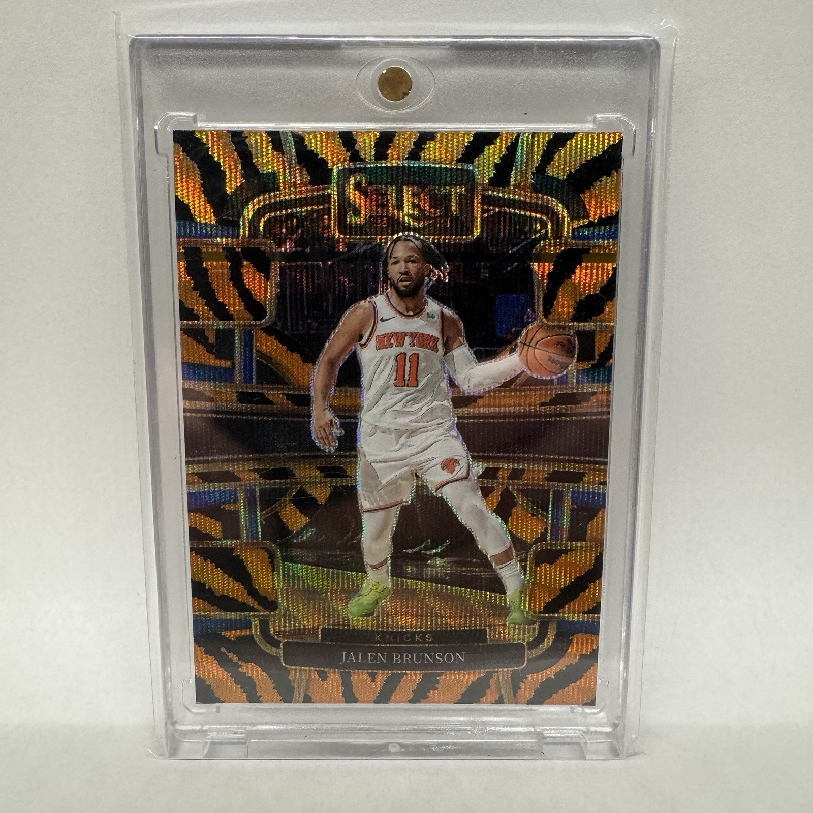 2023-24 Panini Select - Concourse Jalen Brunson #7 Tiger Stripes Prizm