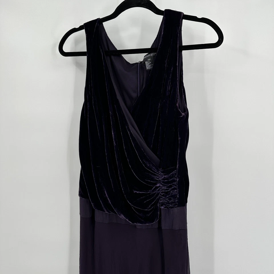 Vestido para mujer Jonathan Martin 14 terciopelo seda gótico caprichoso negro bruja Foto 2 de 4