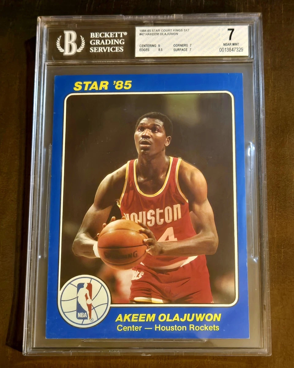 Hakeem Olajuwon 8.5 Graded Basketball Rookie Sports Trading Cards