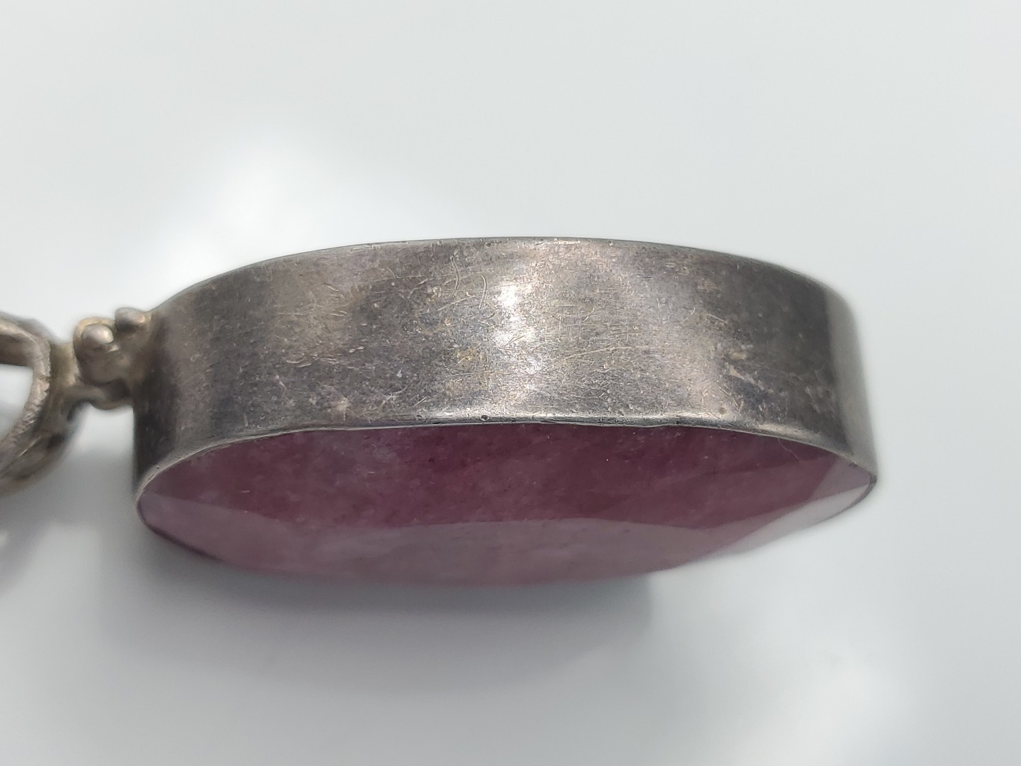 Vtg Sterling Silver Genuine Ruby Handcrafted Reve… - image 11