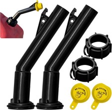 Gas Can Spout Replacement for Old Style Blitz Containers-2 Nozzles, Caps Rings