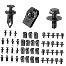 50 PCS Engine Under Cover Splash Shield Guard Body Bolts, Universal Extruded U