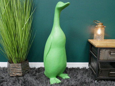Große grüne Ente Gans Garten Indoor Ornament Figur Deko Statue Skulptur
