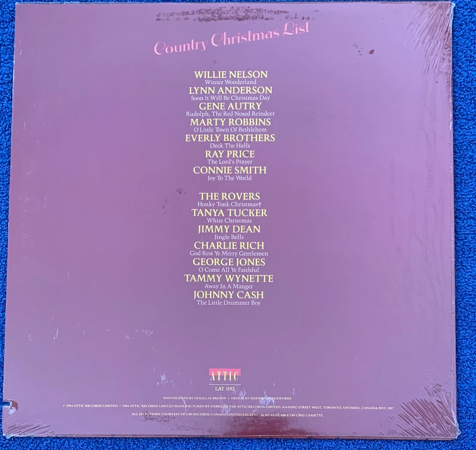 SEALED!! County Christmas List - 1984 Vinyl LP NEW! Attic LAT 1192 - Image 2 of 2